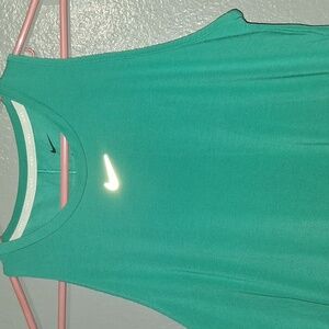 Nike Green sleeveless workout tank , dri-fit size small